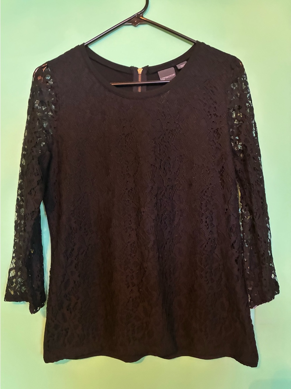 Covington Lace Black Women's Blouse - Picture 11 of 14